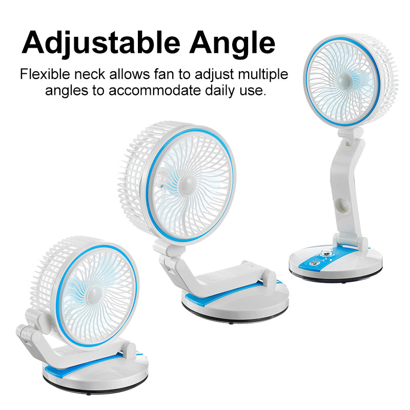Wiederaufladbarer verstellbarer Winkel flexibler Ventilator | Karnz