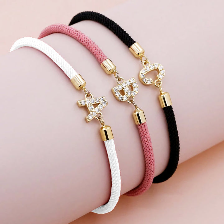 Karnz | Verstellbare Buchstabenarmbänder