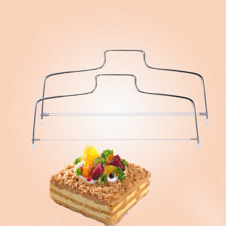 Verstellbarer Drahtkuchenschneider Kuchenschneider Nivellierer Linie Kuchenbrotmesser | Karnz