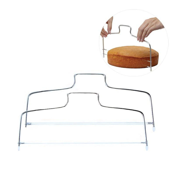 Verstellbarer Drahtkuchenschneider Kuchenschneider Nivellierer Linie Kuchenbrotmesser | Karnz