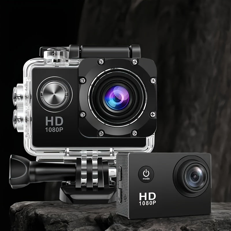 Action-Kamera mit HD-Video und Weitwinkelobjektiv