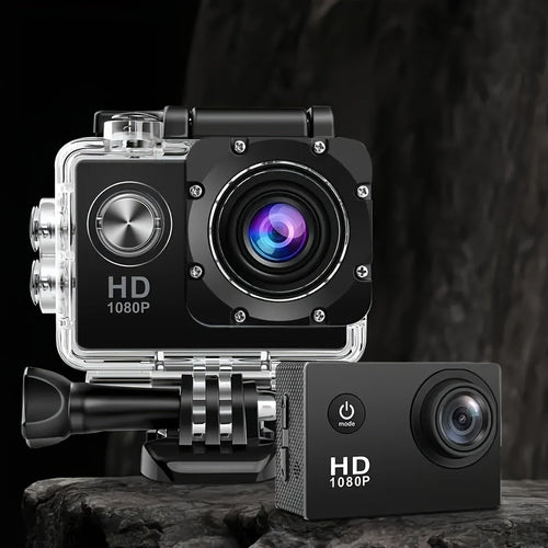 Action-Kamera mit HD-Video und Weitwinkelobjektiv