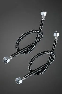 Aqua Twist Duo-Flex Waschbeckenmischer – 360° schwenkbarer Zwei-Loch-Armatur für heißes und kaltes Wasser Karnz
