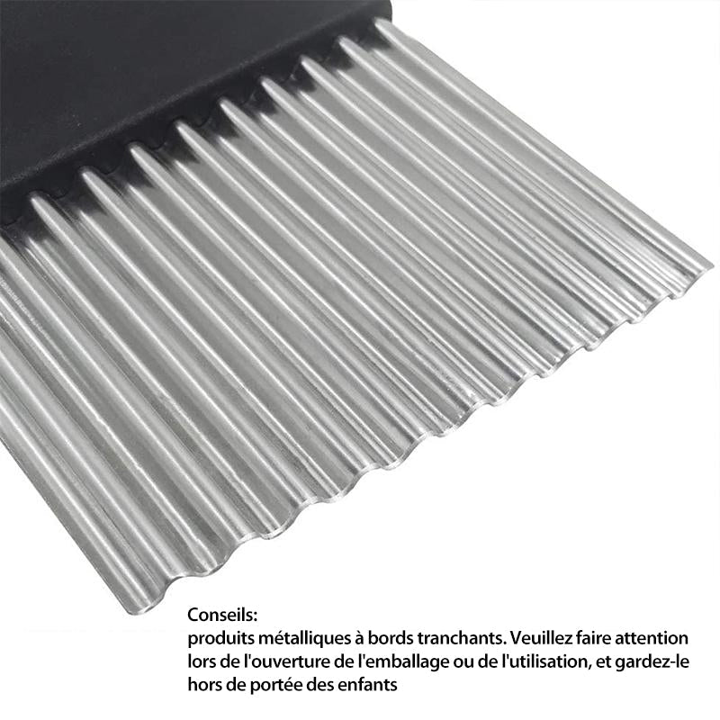 Wavy Blade Pommes Frites Schneider aus Edelstahl | Karnz