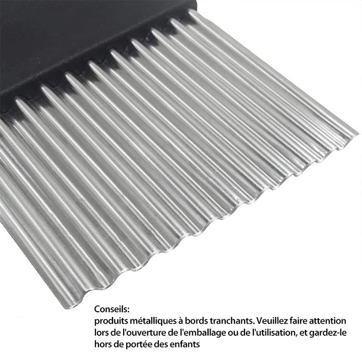 Wavy Blade Pommes Frites Schneider aus Edelstahl | Karnz