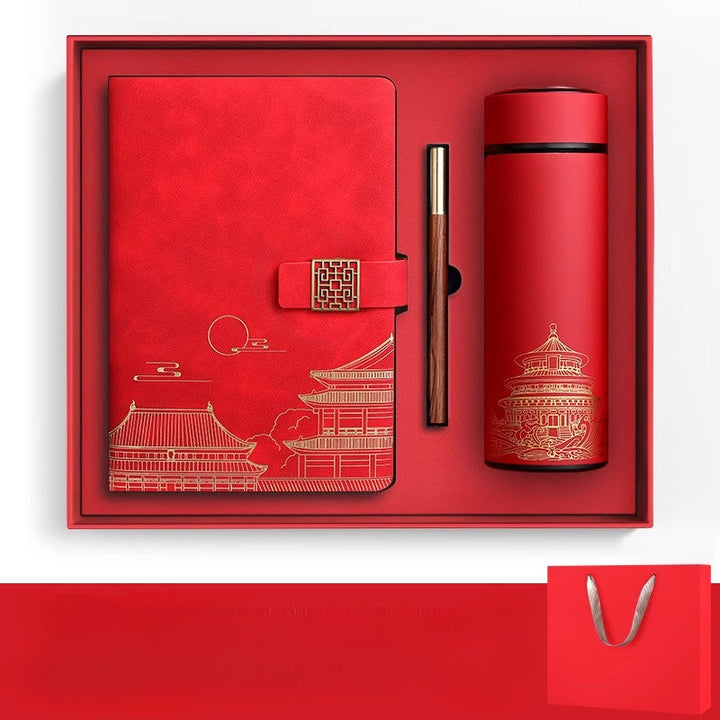 Imperia Luxe Geschenkeset – Notizbuch, Thermosflasche und Stift in Geschenkbox | Karnz