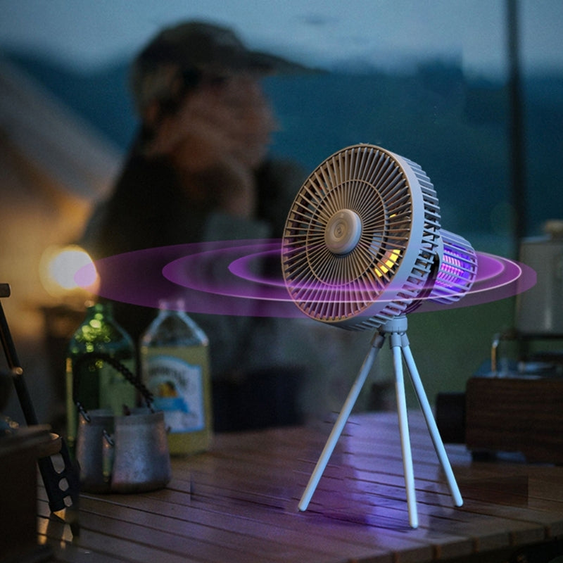 Tragbares Outdoor-Stimmungslicht Wiederaufladbarer Ventilator | Karnz