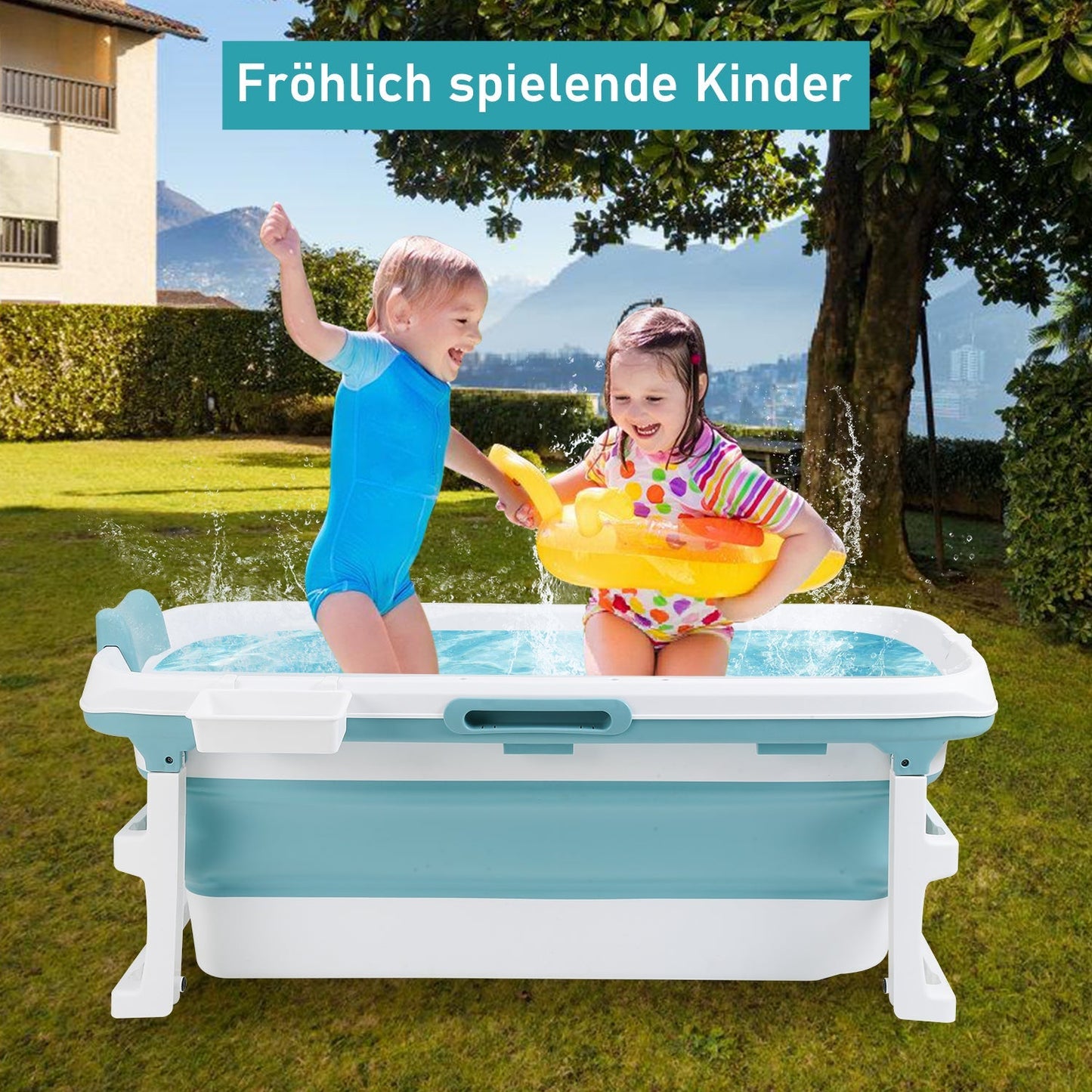 Faltbare Badewanne mit Abdeckung | Karnz
