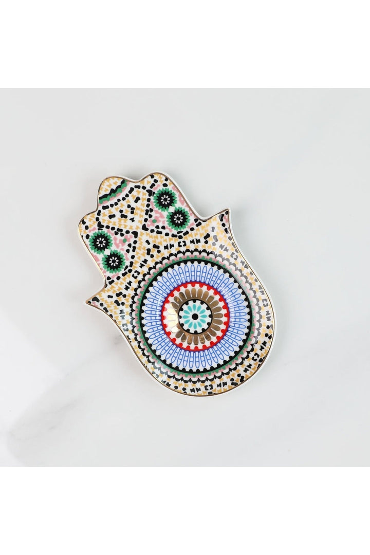 Hand Bunte Teller