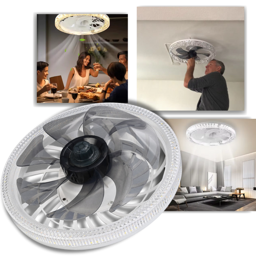 Ästhetischer Deckenventilator mit Licht und Fernbedienung | Karnz
