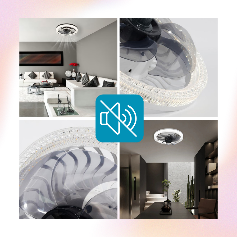 Ästhetischer Deckenventilator mit Licht und Fernbedienung | Karnz