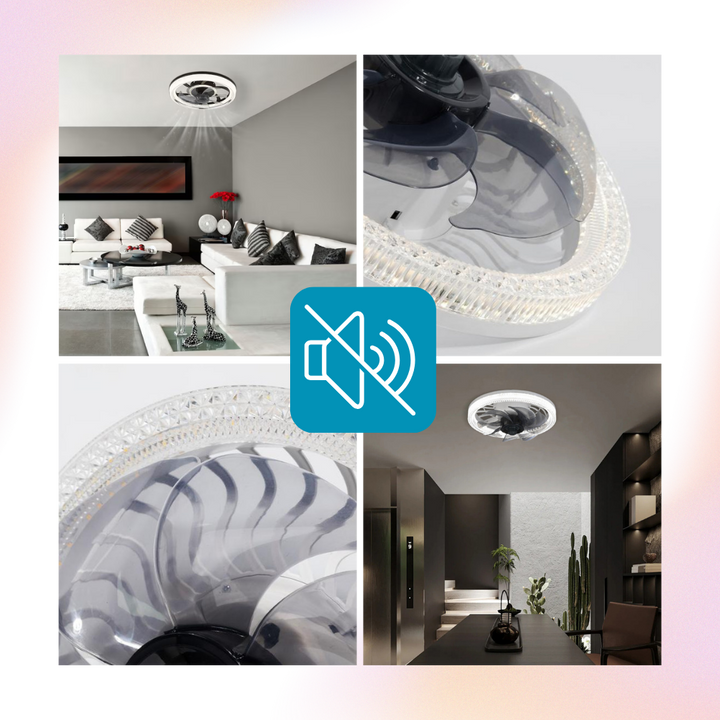Ästhetischer Deckenventilator mit Licht und Fernbedienung | Karnz