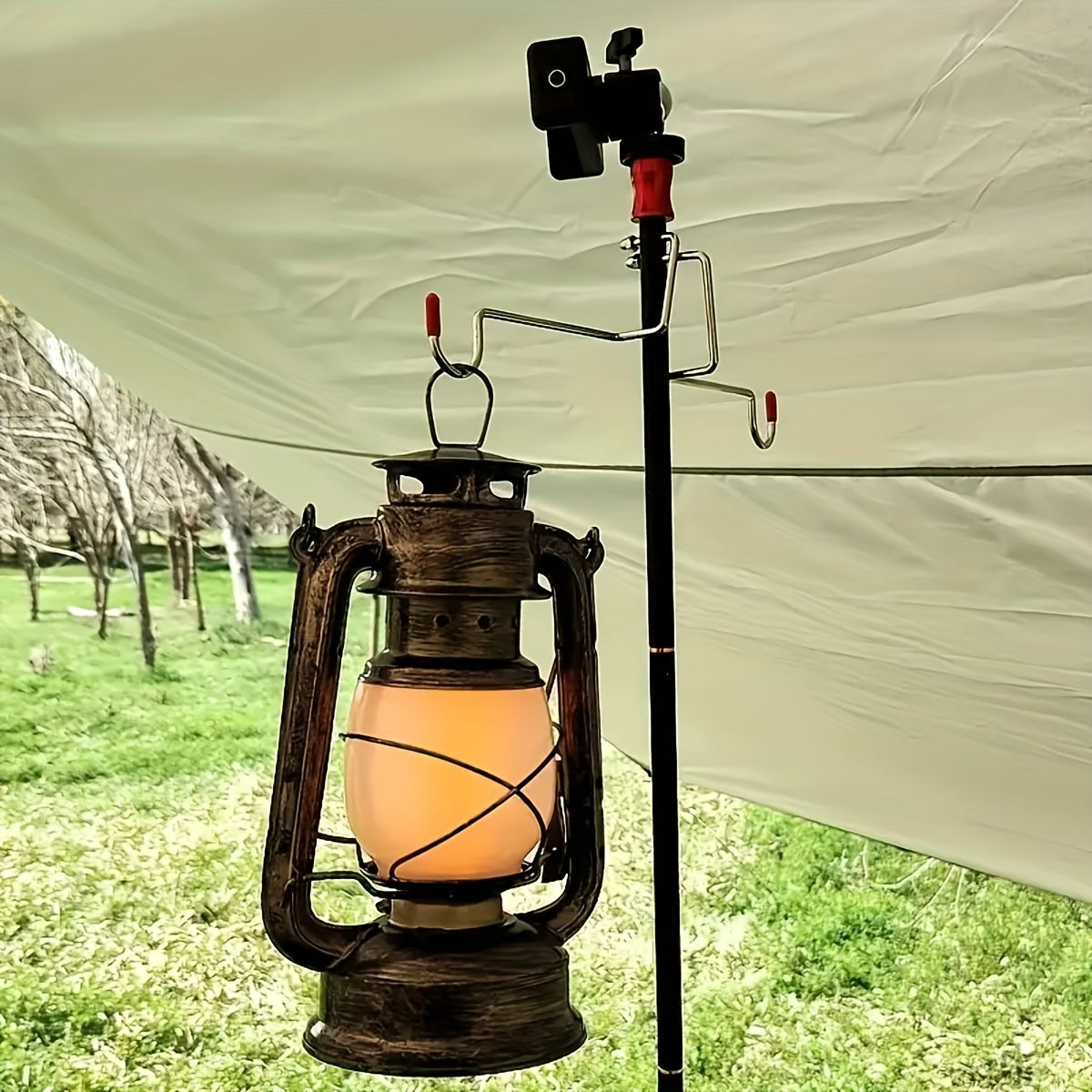 RetroGlow Laterne – Vintage LED Laterne mit Flammenlichteffekt | Karnz