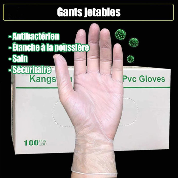 Einweg- Antistatische PVC-Handschuhe (50 Paare) | Karnz