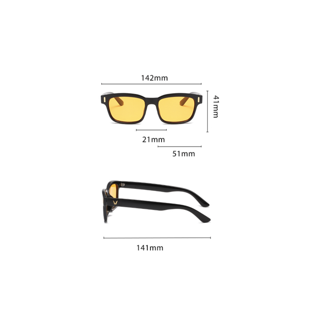 Blaulichtfilter-Brille eckig für Bildschirmarbeit | Karnz
