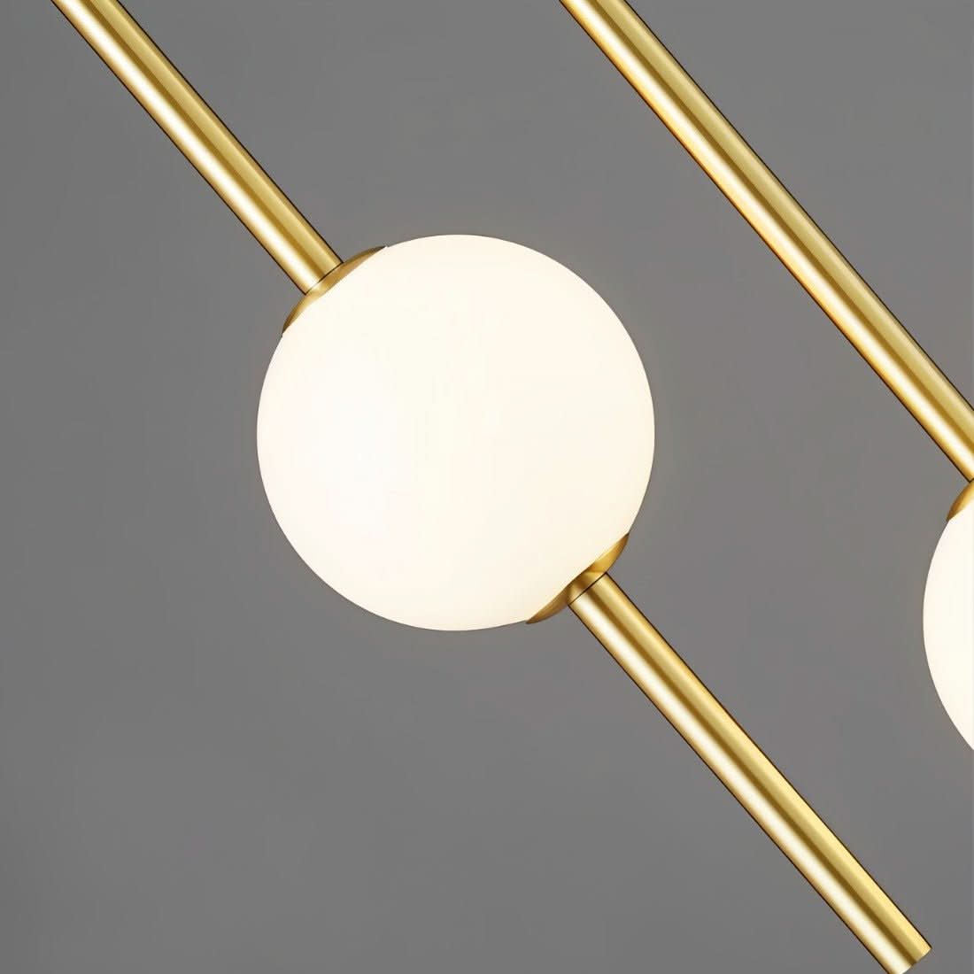 Afzal LED-Pendelleuchte mit Glaskugel