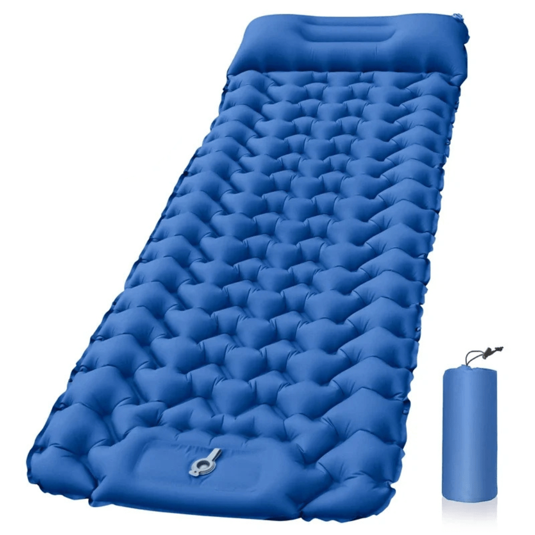 AirTrek-Matte – Aufblasbare Campingmatratze mit Fußpumpe und integriertem Kissen