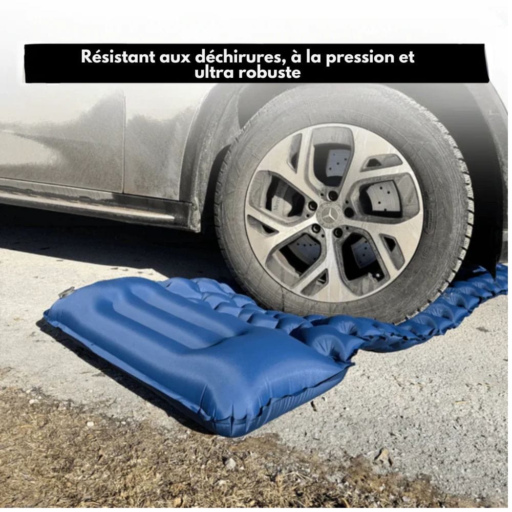 AirTrek-Matte – Aufblasbare Campingmatratze mit Fußpumpe und integriertem Kissen