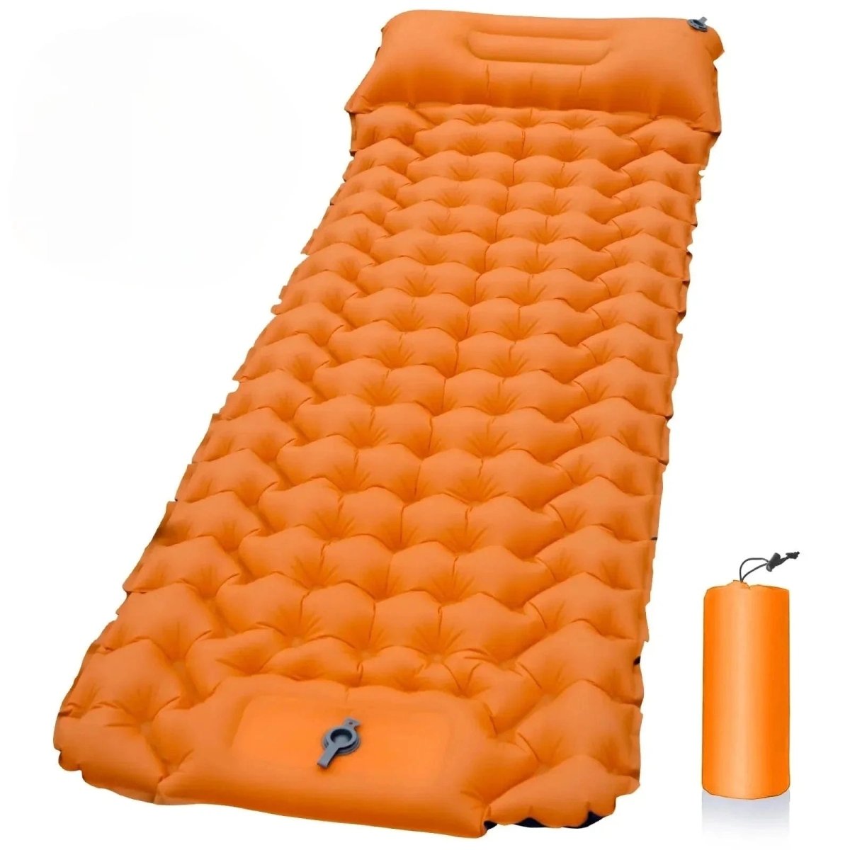 AirTrek-Matte – Aufblasbare Campingmatratze mit Fußpumpe und integriertem Kissen