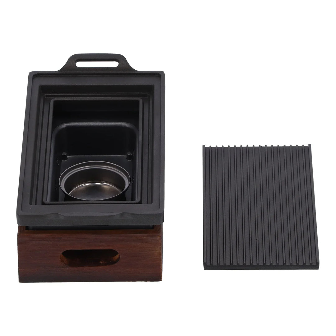 Aluminium Multifunktionale rauchfreie Schale Antihaft BBQ Platte Grillpfanne | Karnz