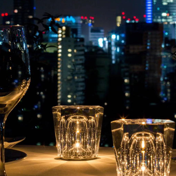 Luxus wiederaufladbare Diamant Kristall Tischlampe - Lumière Diamant | Karnz