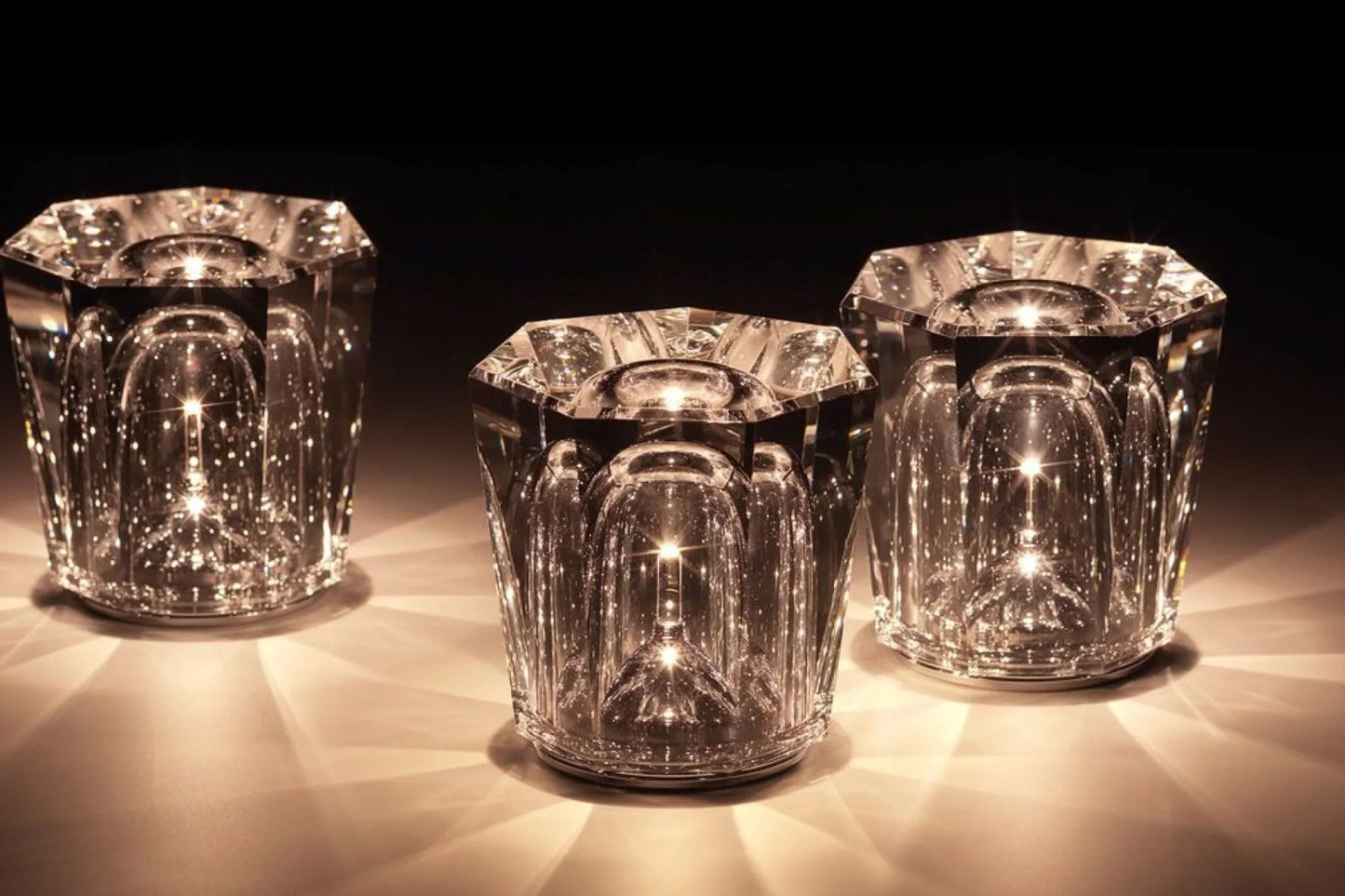 Luxus Wiederaufladbare Diamant Kristall Tischlampe - Lumière Diamant | Karnz