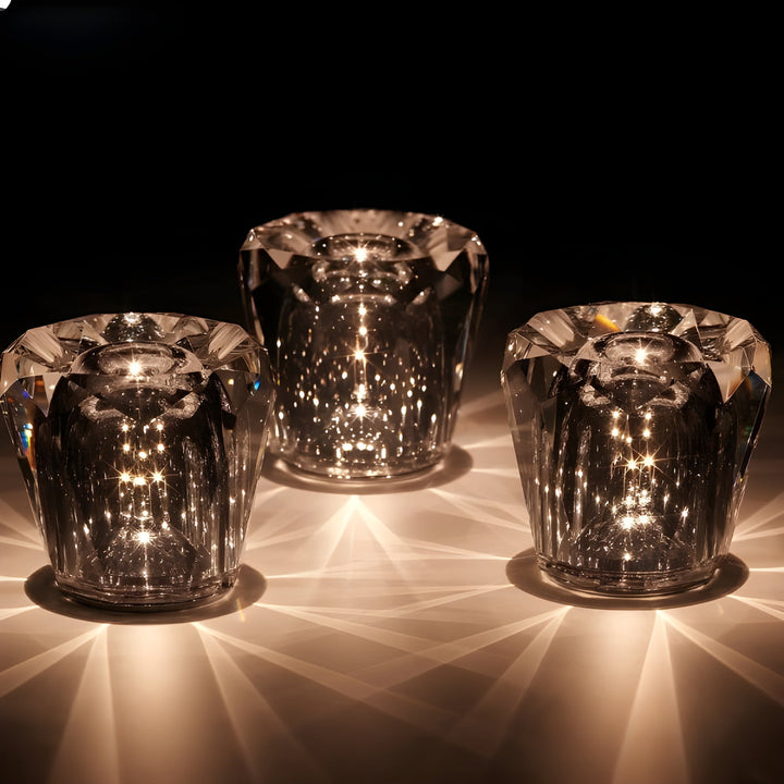 Luxus wiederaufladbare Diamant Kristall Tischlampe - Lumière Diamant | Karnz