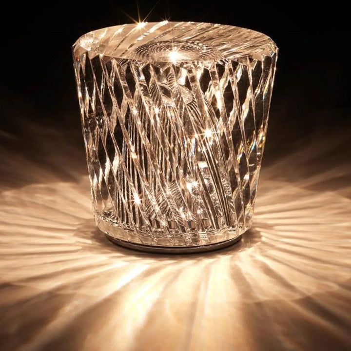 Luxus wiederaufladbare Diamant Kristall Tischlampe - Lumière Diamant | Karnz