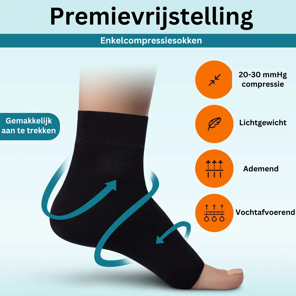 Kompressionsknöchelsocken für Neuropathie - Knöchelstütze Pro | Karnz