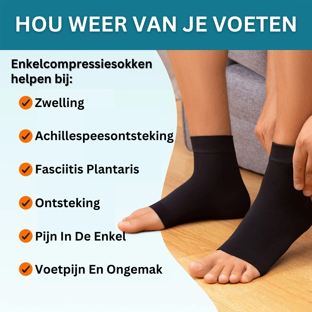 Kompressionsknöchelsocken für Neuropathie - Knöchelstütze Pro | Karnz