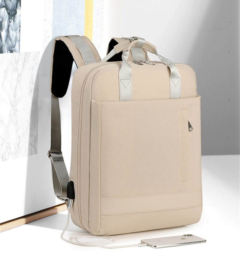 Sicherer Anti-Diebstahl Rucksack mit versteckten Reißverschlüssen und USB-Ladung | Karnz
