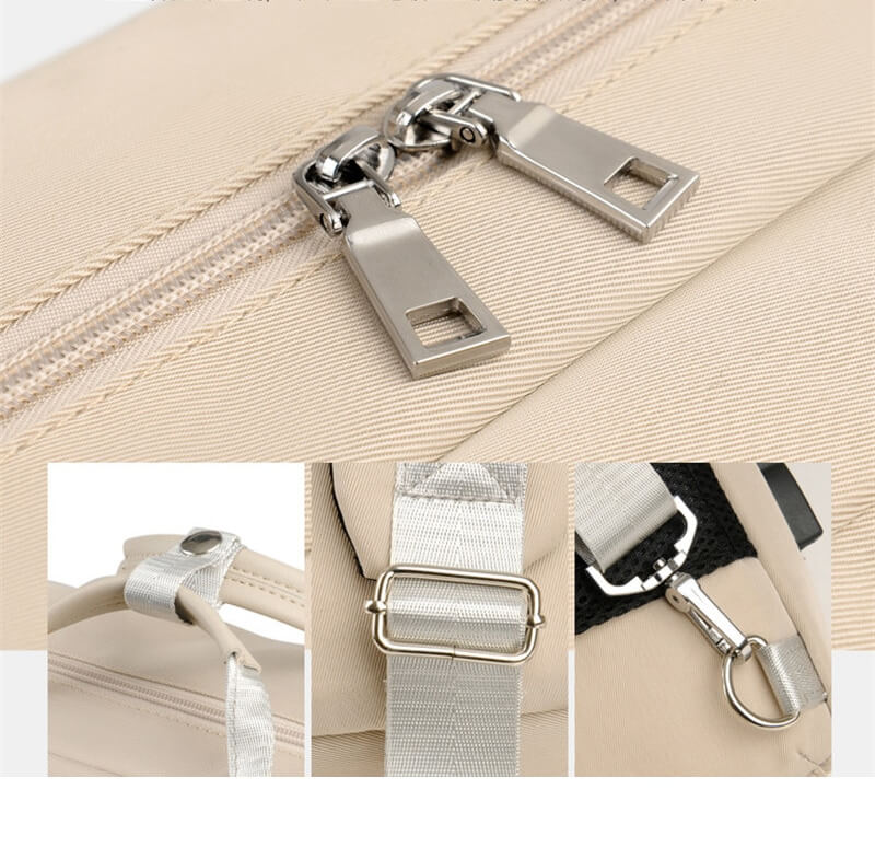 Sicherer Anti-Diebstahl Rucksack mit versteckten Reißverschlüssen und USB-Ladung | Karnz