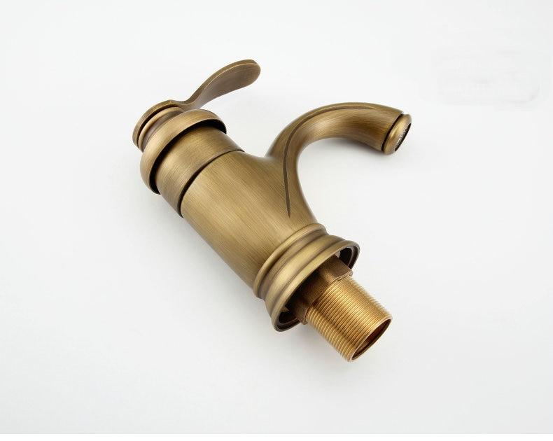 Antike Messing Wasserhahn Badezimmer Armaturen Mischbatterie Waschbecken Wasserhahn