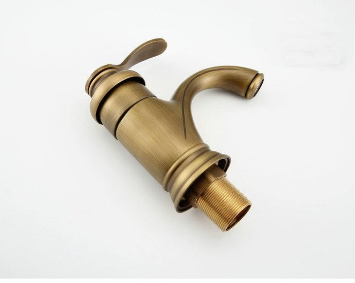 Antike Messing Wasserhahn Badezimmer Armaturen Mischbatterie Waschbecken Wasserhahn