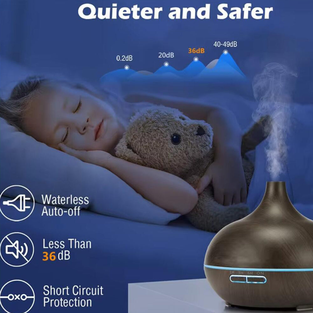 Aroma-Diffuser – 500 ml mit Holzoptik | Karnz