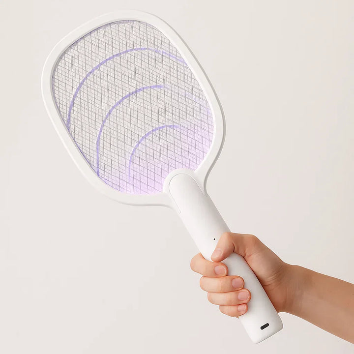 Wiederaufladbarer 2-in-1 Elektrischer Fliegenklatsche und Insektenvernichter – 2500V ohne Chemikalien | Karnz