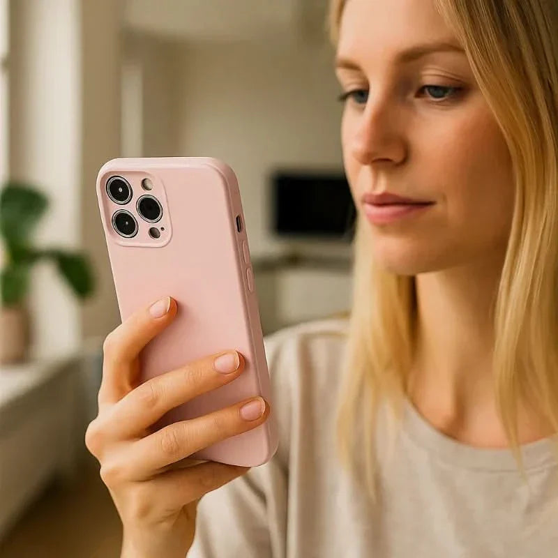 Farbenfrohe, stoßfeste Silikonhülle für die iPhone 16 & 17 Serie