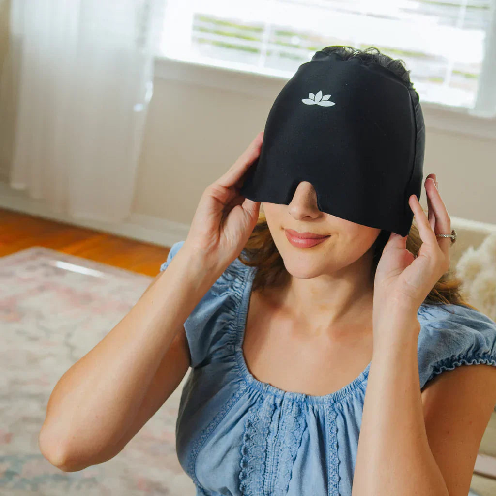 HeadRelax Warm-Kalt Therapie Maske – Lindert Migräne & Kopfschmerzen sofort | Karnz