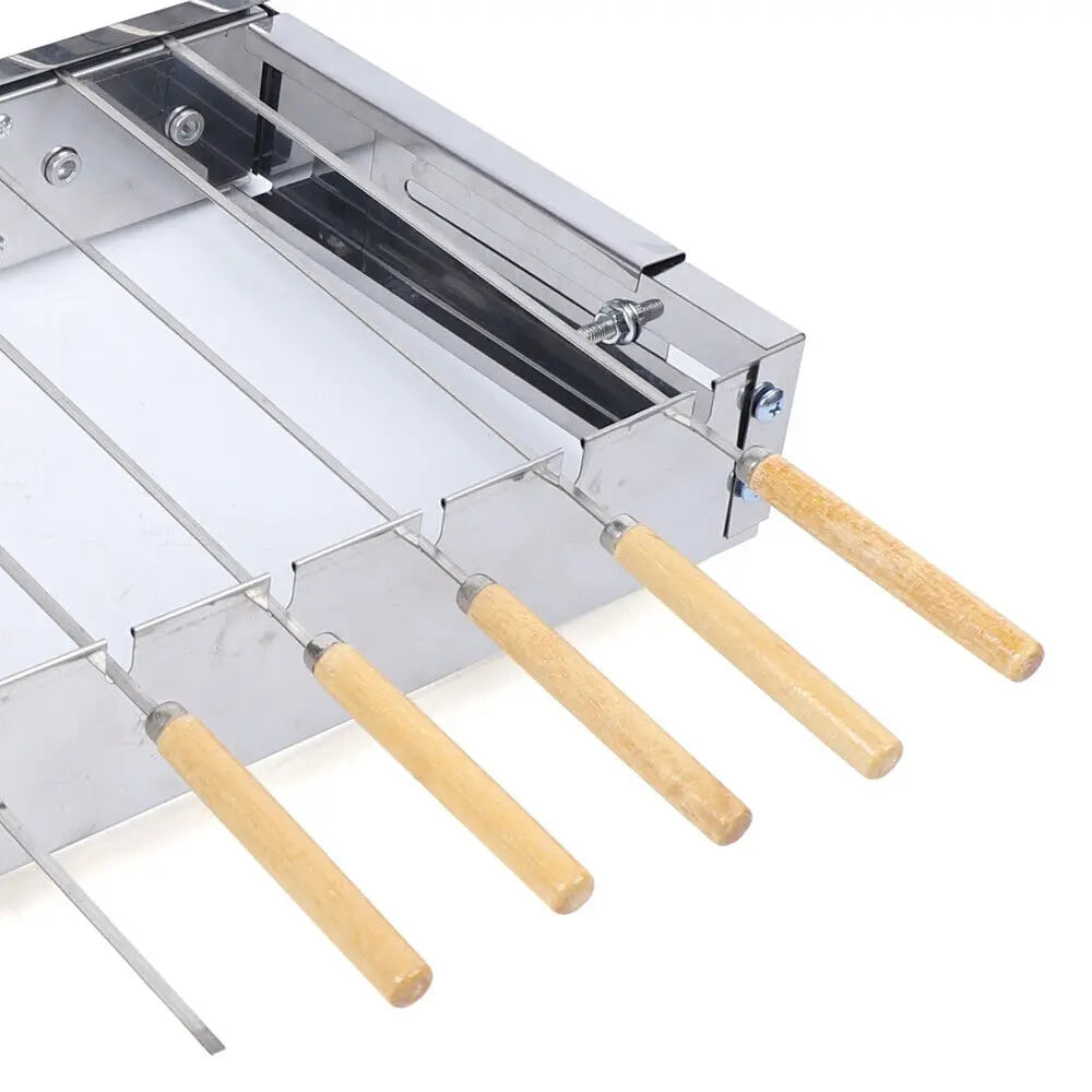 Automatischer rotierender Drehspieß Edelstahl BBQ Grillspieße Set | Karnz