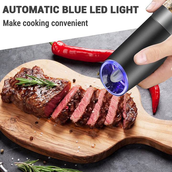 Automatische Gewürzmühle Einstellbare Mühle mit LED-Licht | Karnz