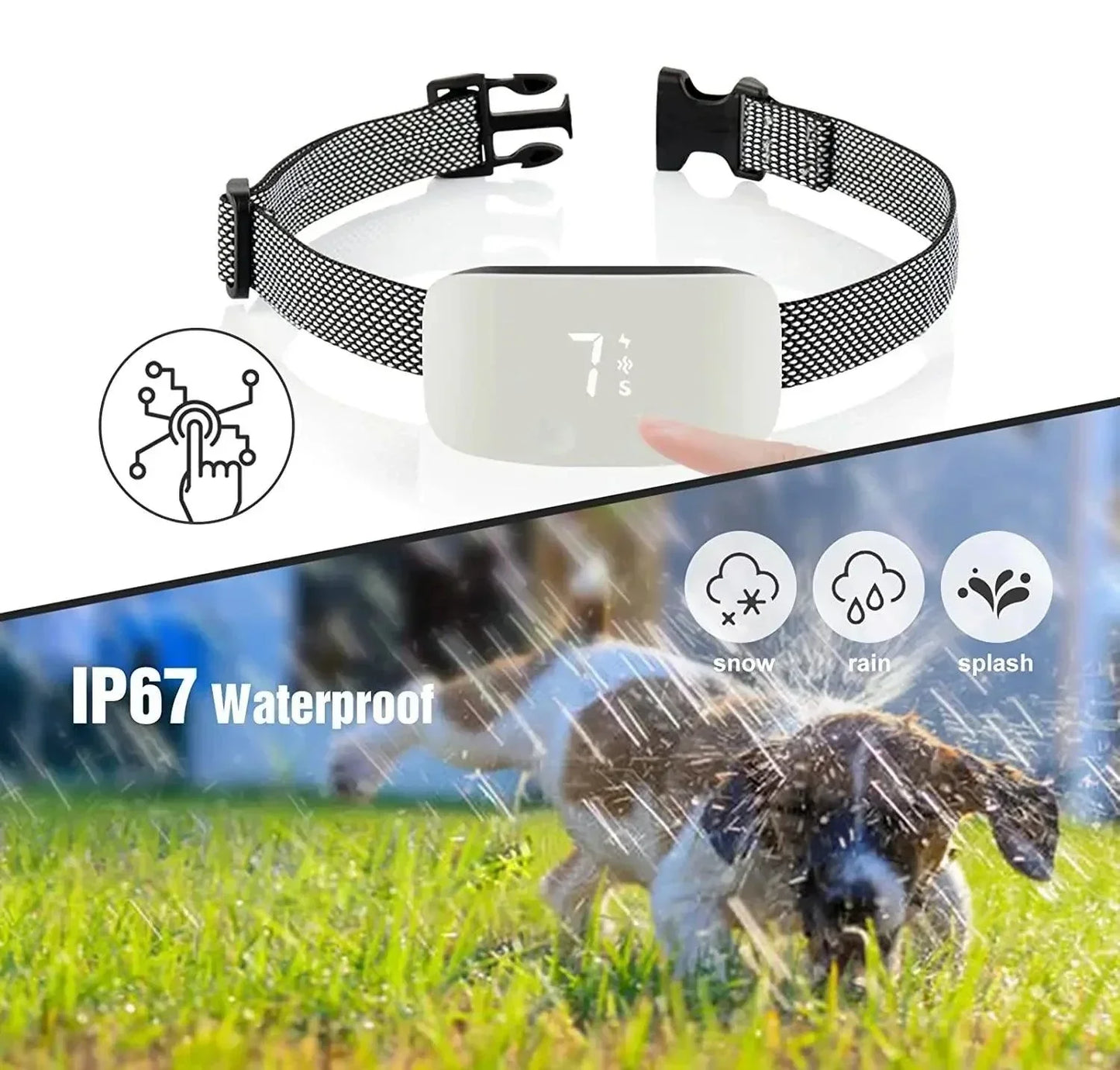 StilPoot Hundetrainingshalsband Wiederaufladbar und Wasserdicht | Karnz