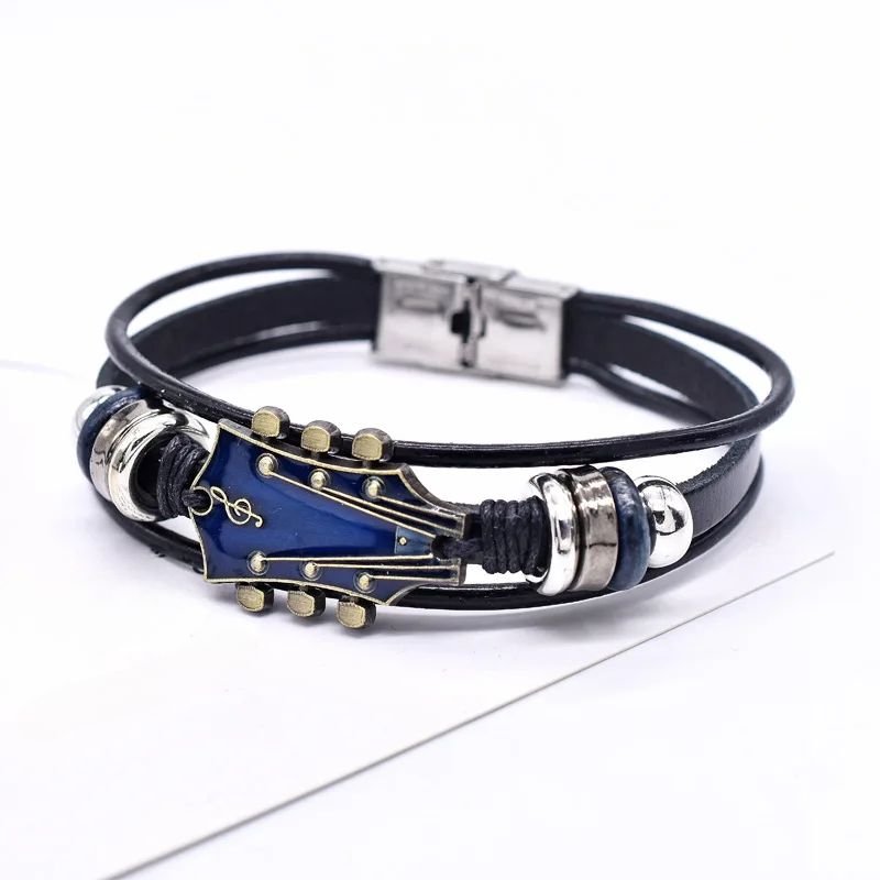 AXECHORD – Gitarren-Lederarmband im Vintage-Stil