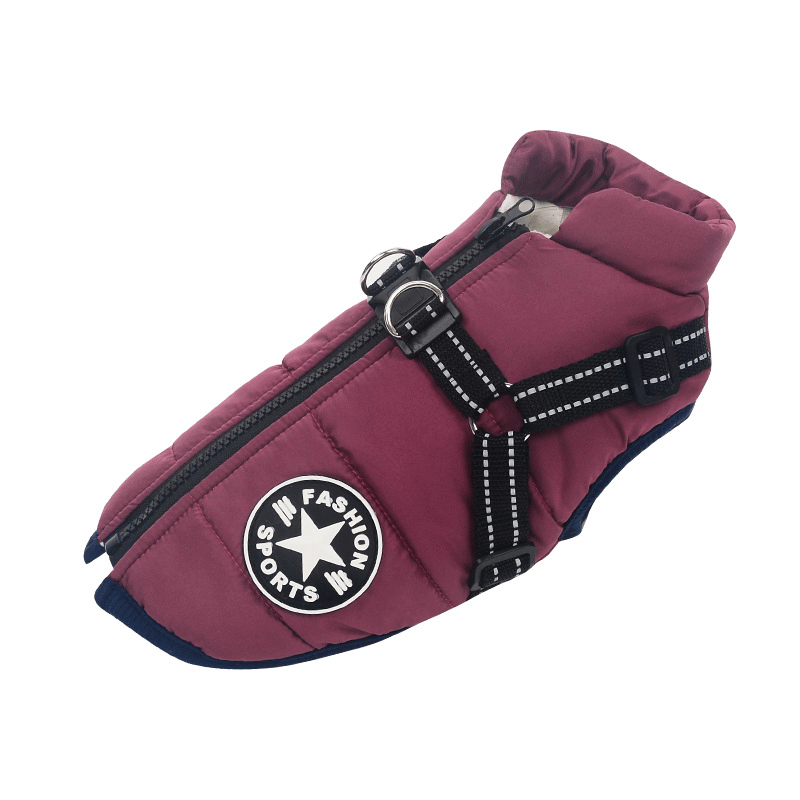 Winter Hundejacke mit Geschirr | Karnz