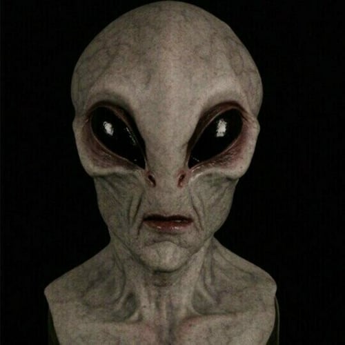 Realistische Alien-Maske – Latex- und Silikon-Halloween-Maske für Cosplay und Partys | Karnz