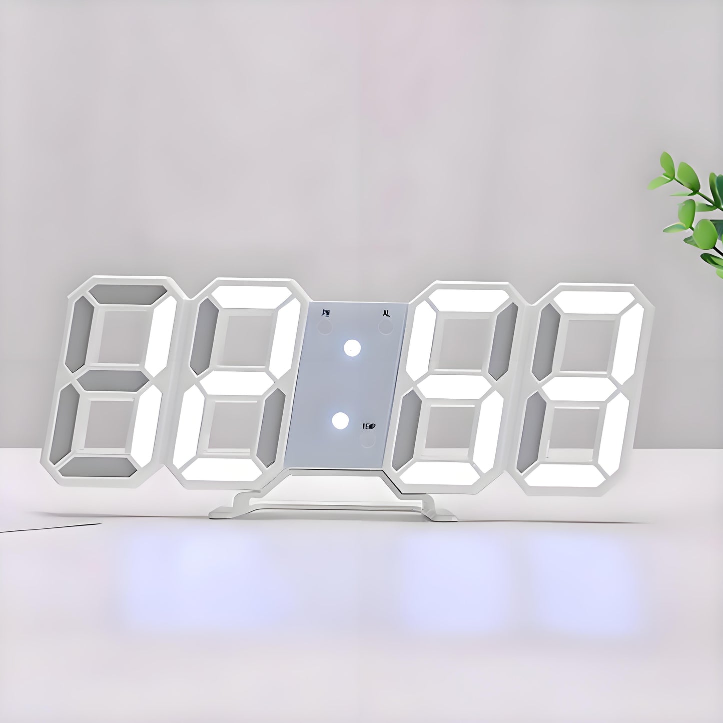 TimeSphere LED 3D Digitaluhr mit Kalender und Temperaturanzeige | Karnz