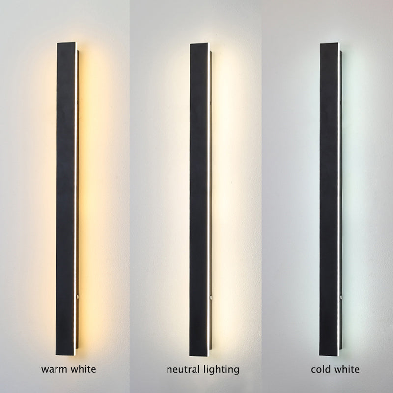 Zenith - Tight LED Wandleuchten Schwarzes Metall für Innen und Außen, modernes Design für Garten und Flur | Karnz