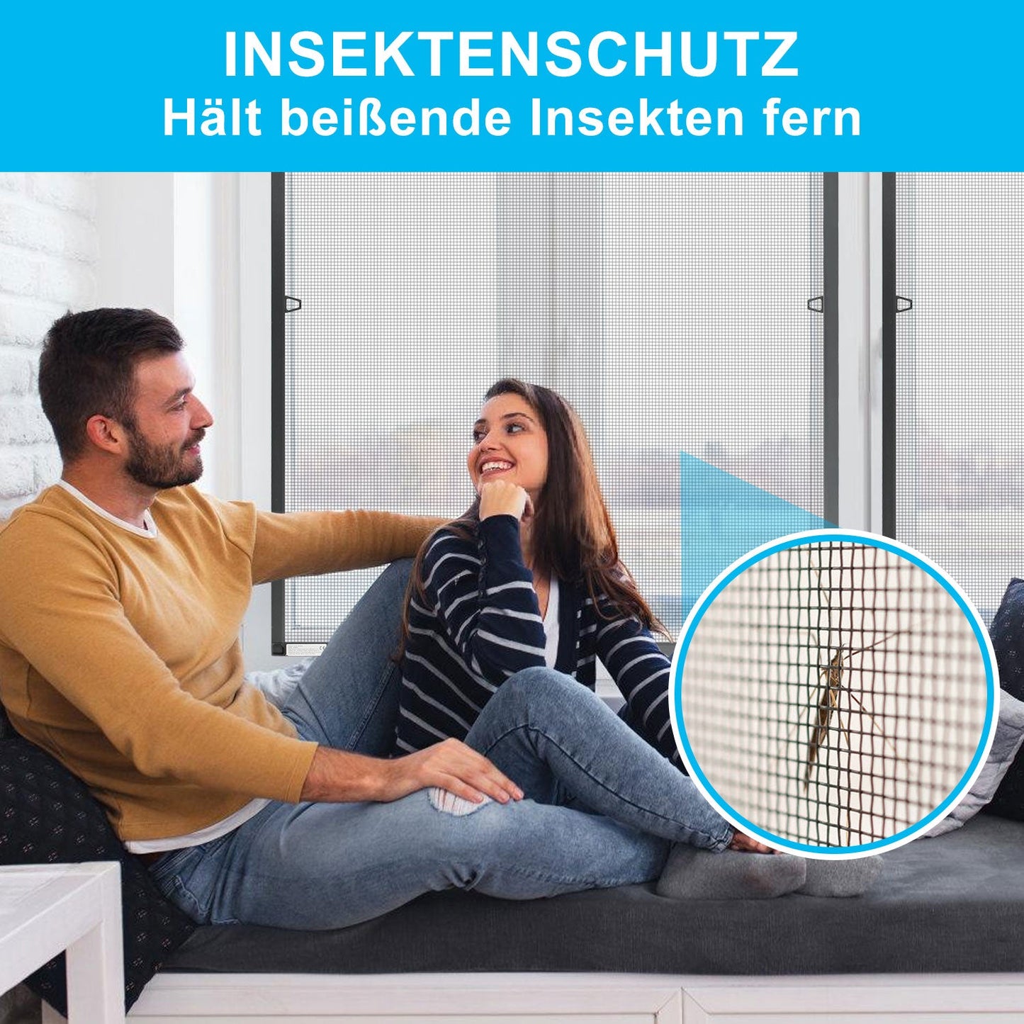 Fliegengitter Fenster Insektenschutz Anthrazit | Karnz