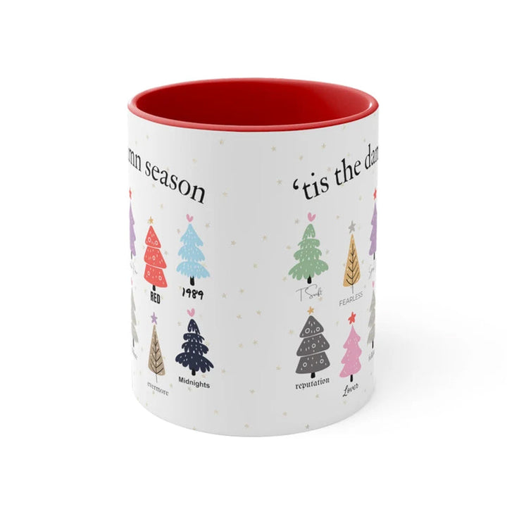 Tis The Damn Season Weihnachtstasse - Musikalbum als Weihnachtsbaum | Karnz