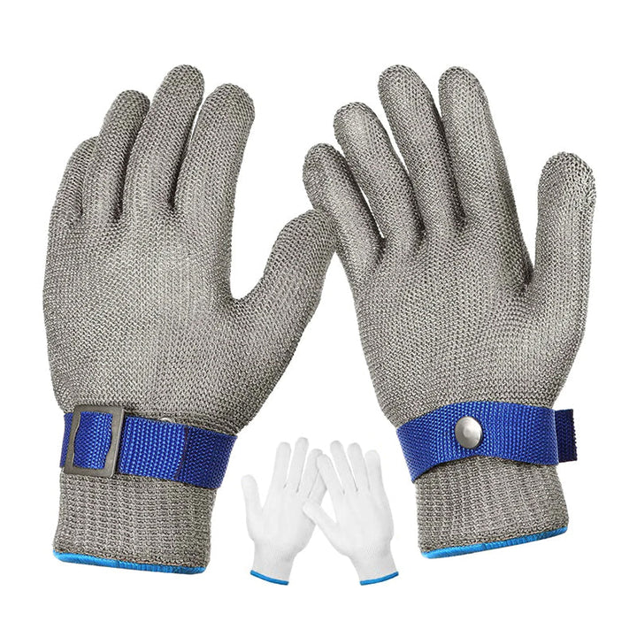 Edelstahl-Mesh-Metall-Labor-Schutzhandschuhe