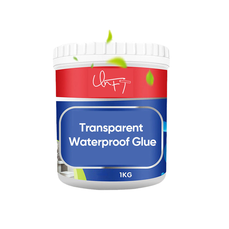 Transparenter, wasserfester Klebstoff